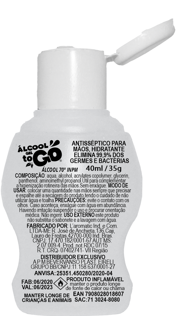 Imagem de Álcool Gel 70 ToGo 40ml