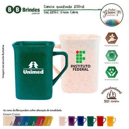 Imagem de Caneca Quadrada Green Colors 250ml